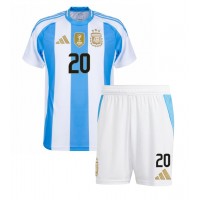 Argentína Alexis Mac Allister #20 Domáci Detský futbalový dres Copa America 2024 Krátky Rukáv (+ trenírky)
